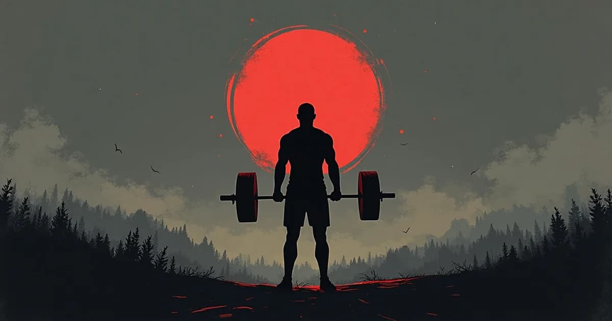 Homme en tenue de sport reprenant l'entraînement à la salle de musculation